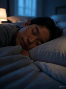 person sleeping peacefully with ambien cr 12.5